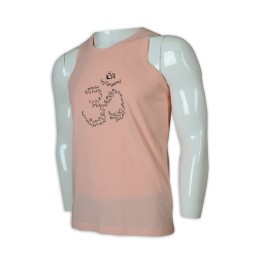 VT221 訂做男裝淨色背心T恤 背心T恤供應商    淺粉色 VT221 訂做男裝淨色背心T恤 背心T恤供應商    淺粉色